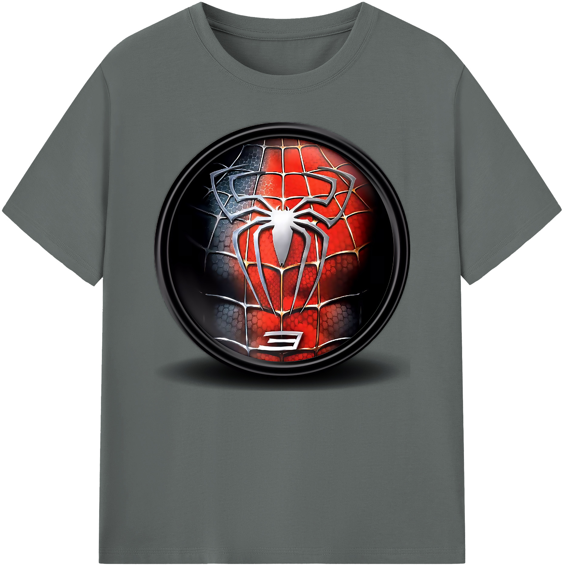 （画像用） Spider Man スパイダーマン 綿100％ メンズ半袖Tシャツ｜肌触りやわらか＆通気性